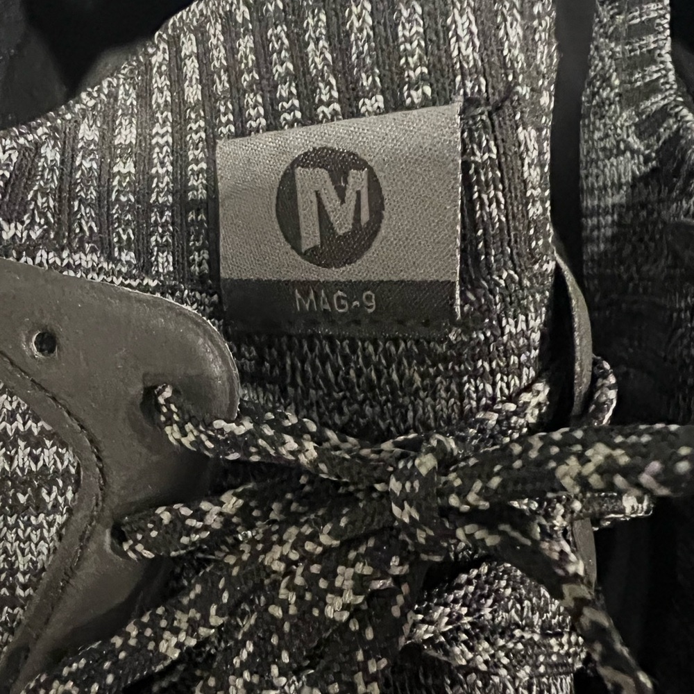 Merrell Mag 9 Knit Men's Black and Gray Athletic Shoes - Picture 2 of 7
